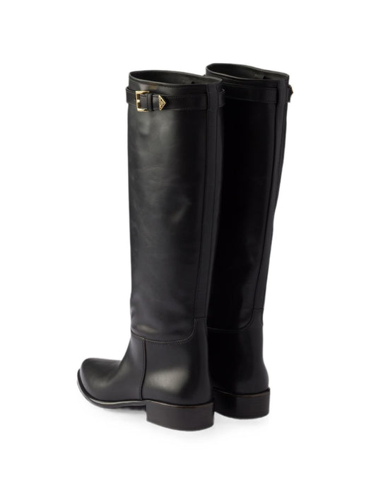 Leather boots 1W666O F 030 7V6F0002 PRADA 