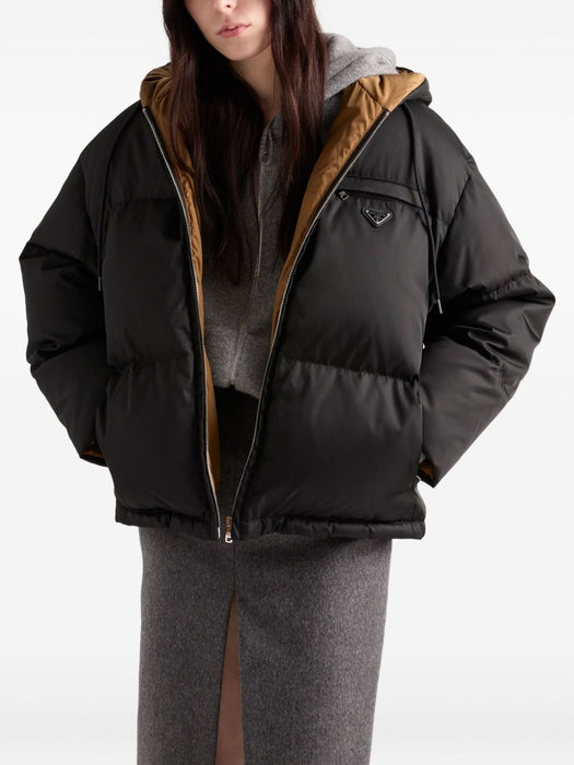 Re-Nylon logo-plaque coat 29B408 S AAO 1WQ8F0002 PRADA 