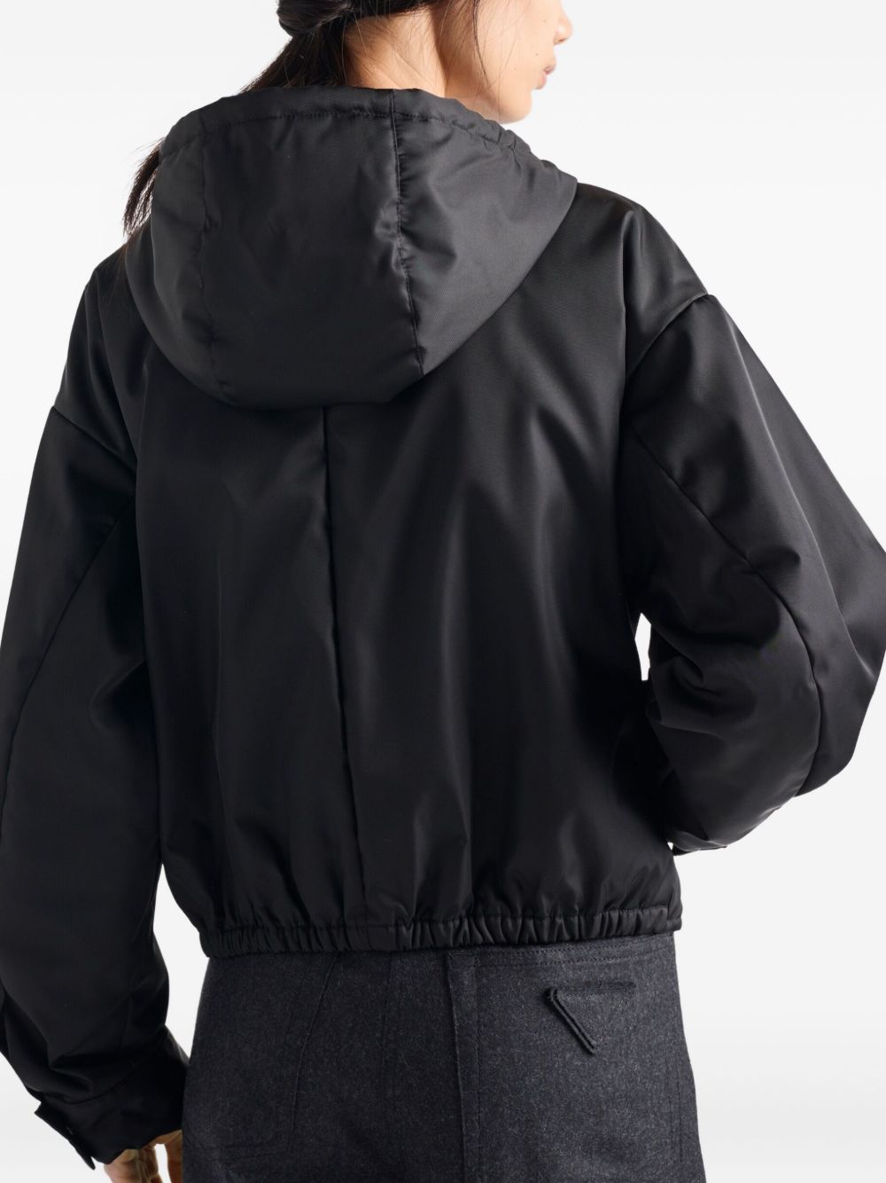 Hooded button-cuff jacket 29P246 S VMO 1WQ8F0002 PRADA 