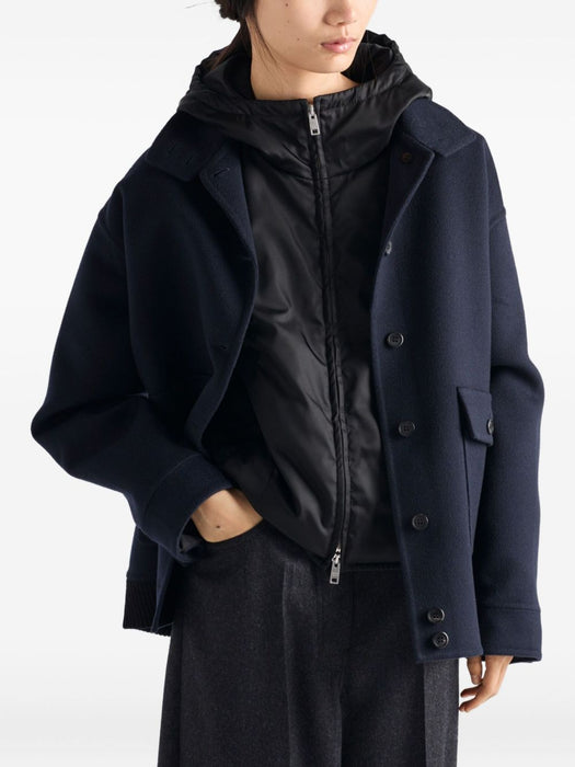 Hooded button-cuff jacket 29P246 S VMO 1WQ8F0002 PRADA 