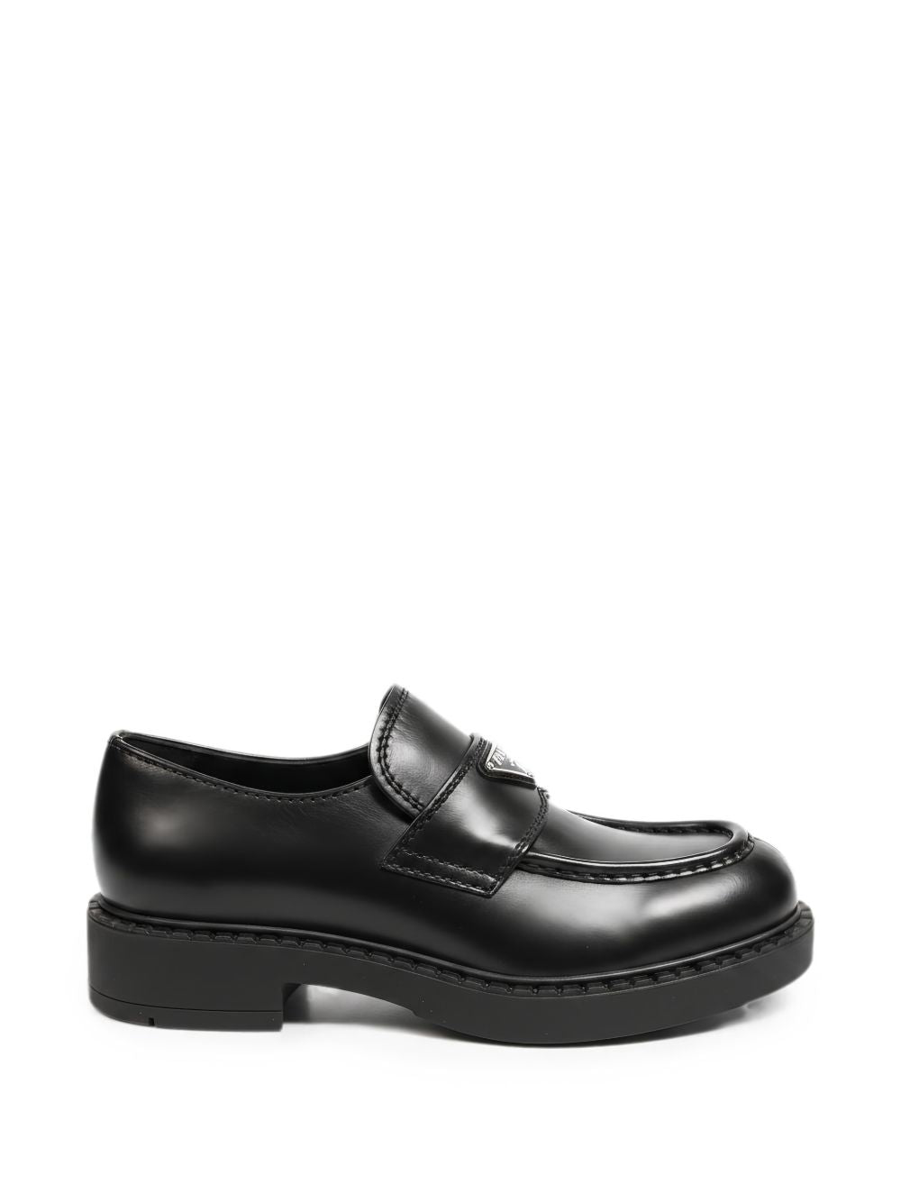 Logo-plaque leather loafers 2DE127 F G000 3ZPQF0002 PRADA 