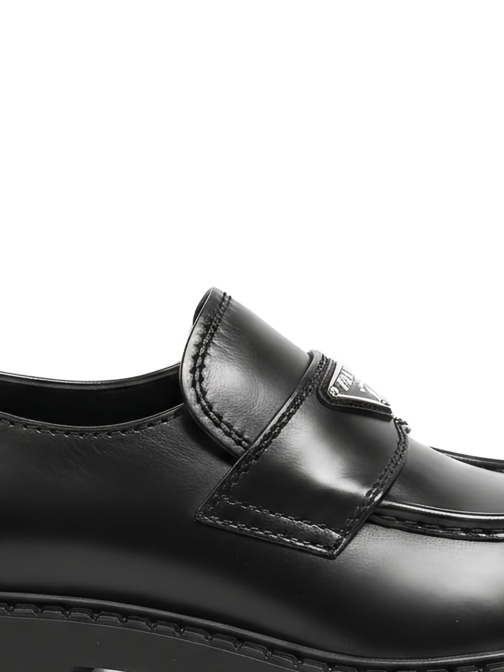 Logo-plaque leather loafers 2DE127 F G000 3ZPQF0002 PRADA 