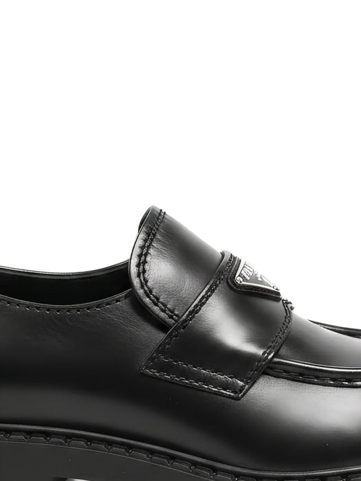 Logo-plaque leather loafers 2DE127 F G000 3ZPQF0002 PRADA 