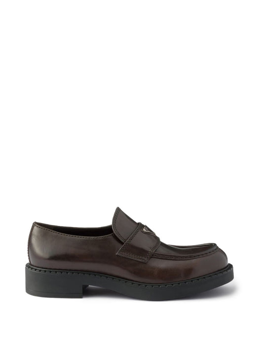 Chocolate aged leather loafers 2DE127 F G000 3ZPQF0562 PRADA 