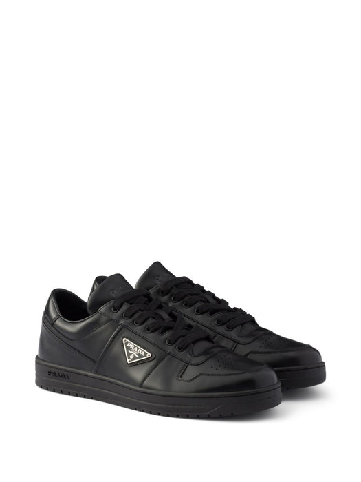 Downtown triangle-logo leather sneakers 2EE364 F D003 3LJ6F0002 PRADA 