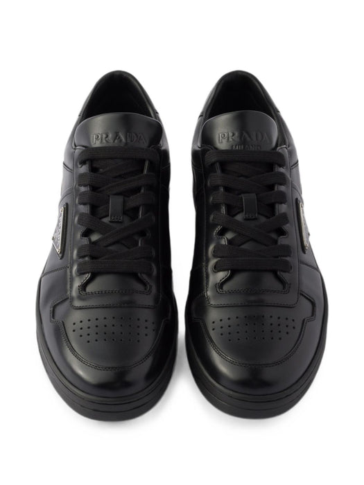 Downtown triangle-logo leather sneakers 2EE364 F D003 3LJ6F0002 PRADA 