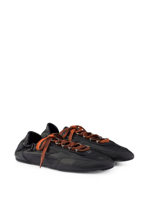 Collapse Antiqued nappa leather sneakers with hooks 2EE490 F G000 2HKDF0002 PRADA 