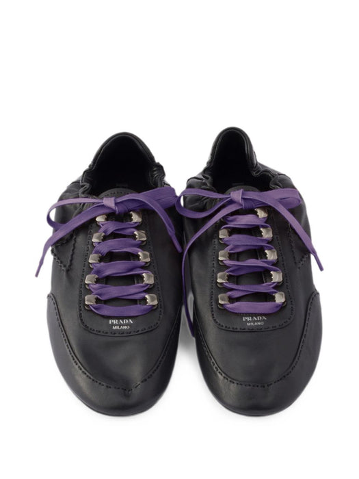 Collapse Antiqued nappa leather sneakers with hooks 2EE490 F G000 2HKDF0002 PRADA 
