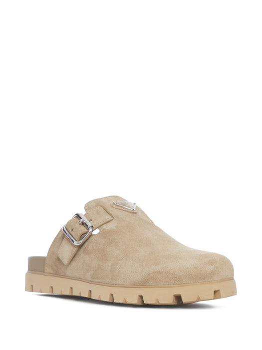 Logo buckle suede mules 2S3003 FG000 054F0F24 PRADA 