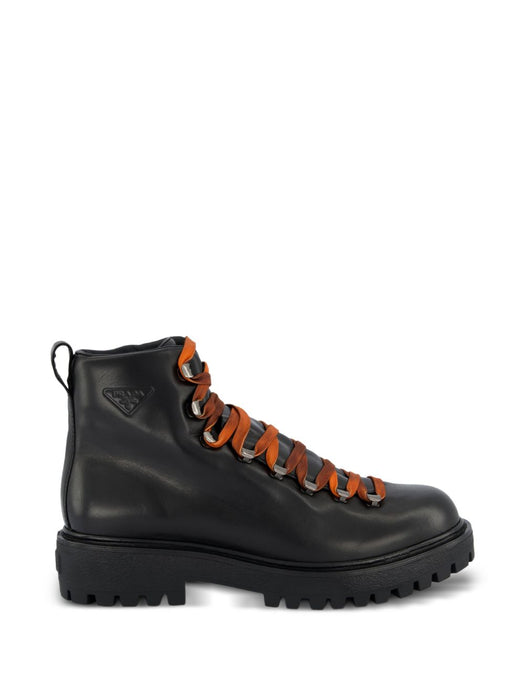 Logo-embossed leather boots 2TE220 F G000 3KDPF0002 PRADA 