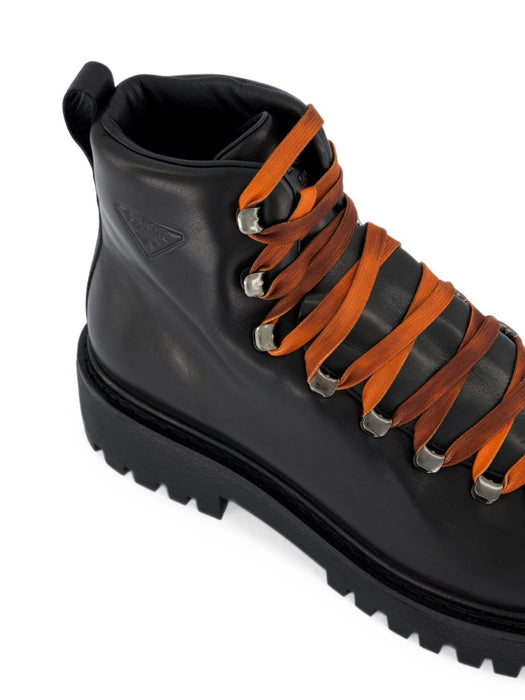 Logo-embossed leather boots 2TE220 F G000 3KDPF0002 PRADA 