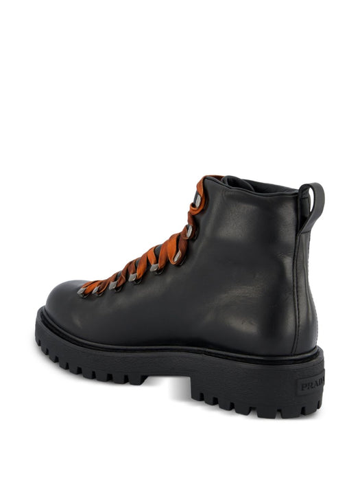 Logo-embossed leather boots 2TE220 F G000 3KDPF0002 PRADA 