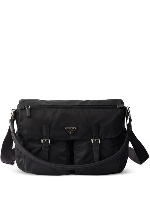 Re-Nylon leather-trim shoulder bag 2VD072 V DMO 2C26F0002 PRADA 