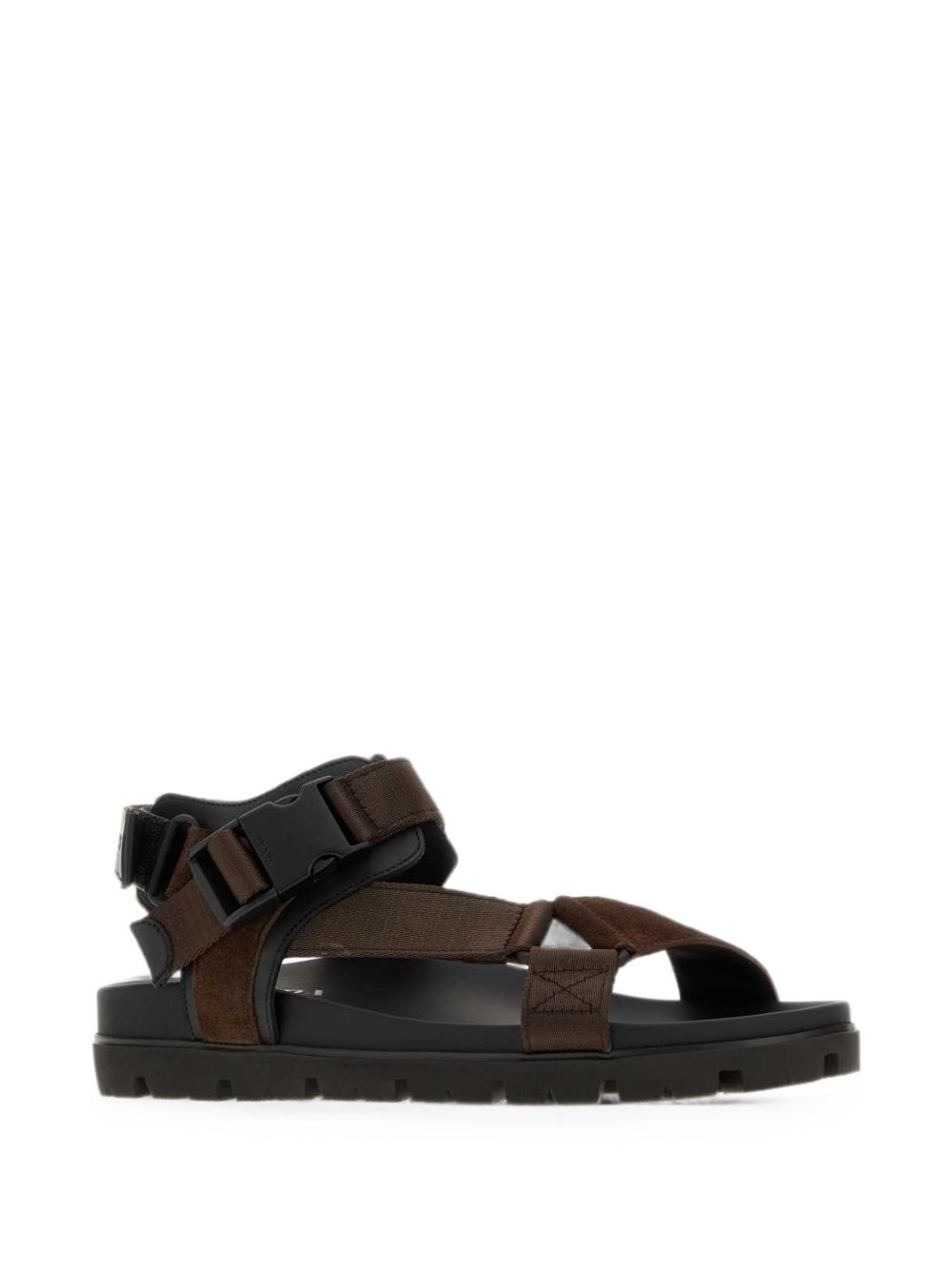 Logo-embossed fabric suede sandals 2X3177 FG000 3ZOEF0003 PRADA 