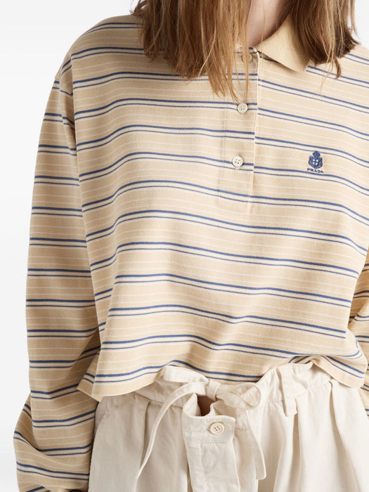 Striped piqué polo shirt 39668R S OOO 19SJF05HE PRADA 