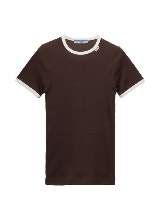Ribbed knit top 39690 S OOO 6513F0G8A PRADA 