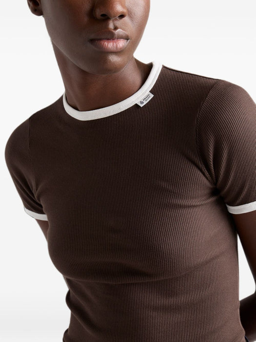 Ribbed knit top 39690 S OOO 6513F0G8A PRADA 