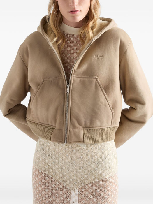 Hooded shearling jacket 58A302 S OOO 6157F0H44 PRADA 