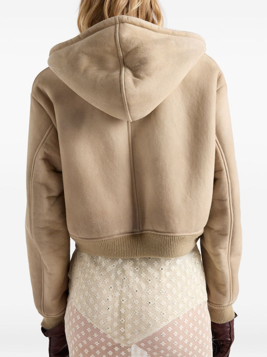 Hooded shearling jacket 58A302 S OOO 6157F0H44 PRADA 