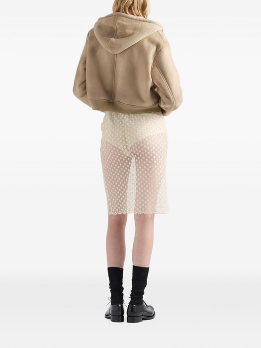 Hooded shearling jacket 58A302 S OOO 6157F0H44 PRADA 