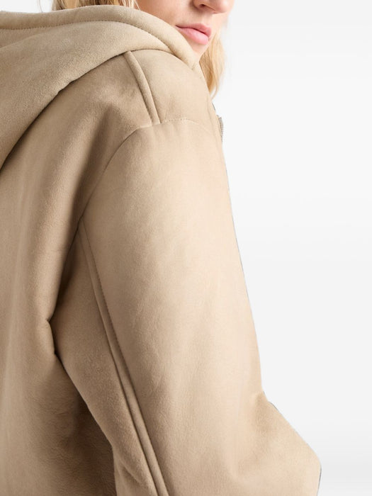 Hooded shearling jacket 58A302 S OOO 6157F0H44 PRADA 