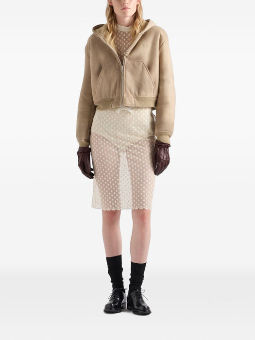 Hooded shearling jacket 58A302 S OOO 6157F0H44 PRADA 