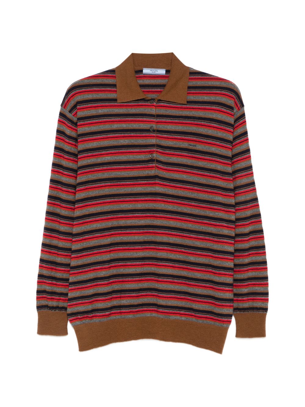 Striped cashmere polo sweater P24F3N S OOO 6220F0CQJ PRADA 