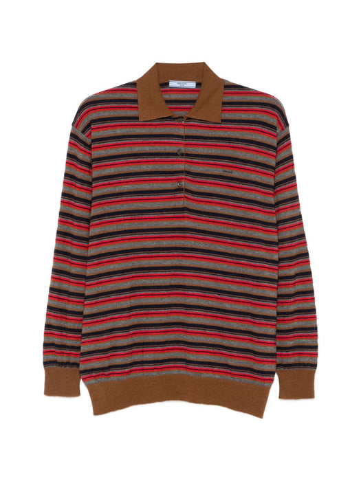 Striped cashmere polo sweater P24F3N S OOO 6220F0CQJ PRADA 