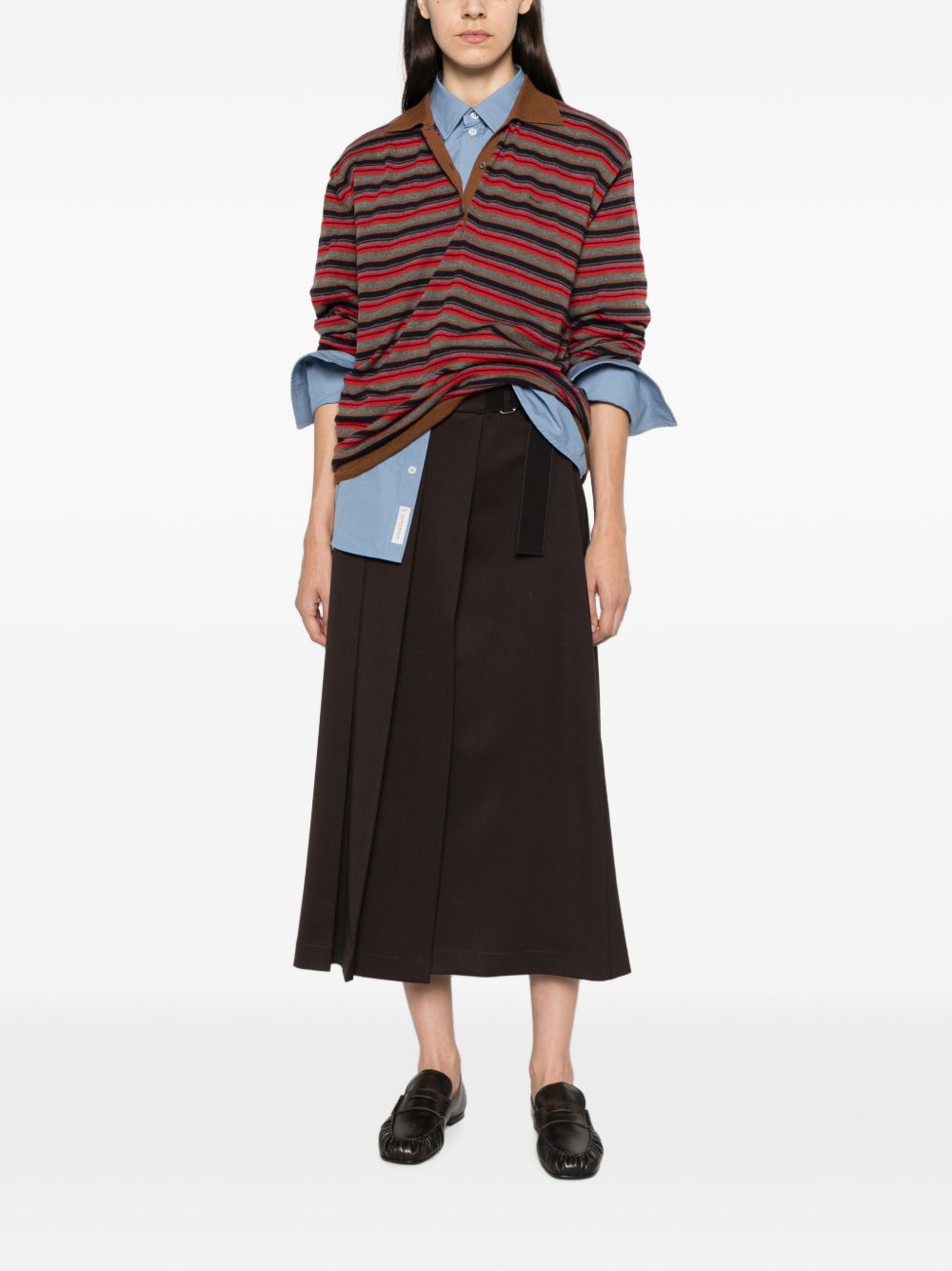 Striped cashmere polo sweater P24F3N S OOO 6220F0CQJ PRADA 