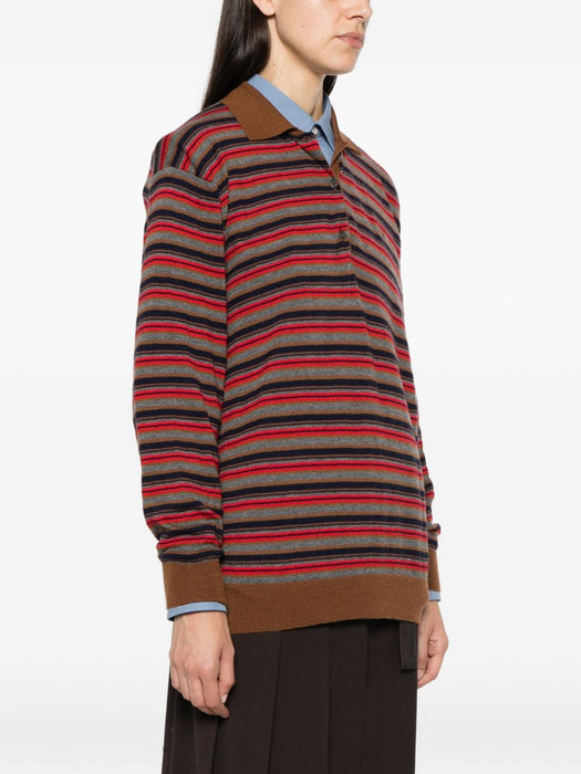 Striped cashmere polo sweater P24F3N S OOO 6220F0CQJ PRADA 