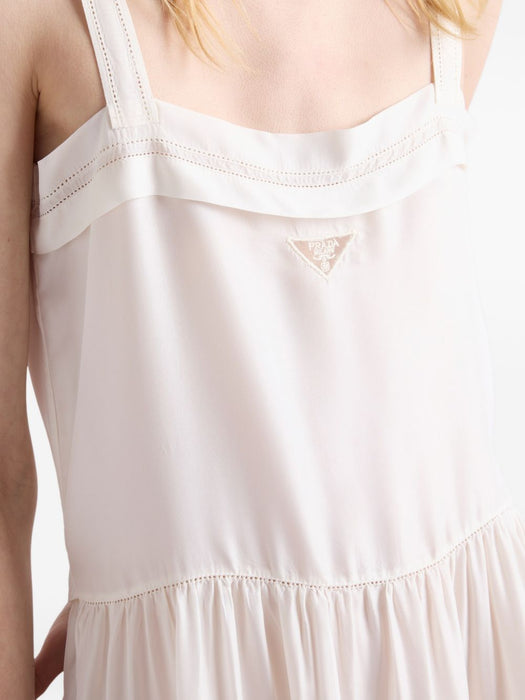 Embroidered old washed silk dress P3S53R S OOO 19ZLF0304 PRADA 