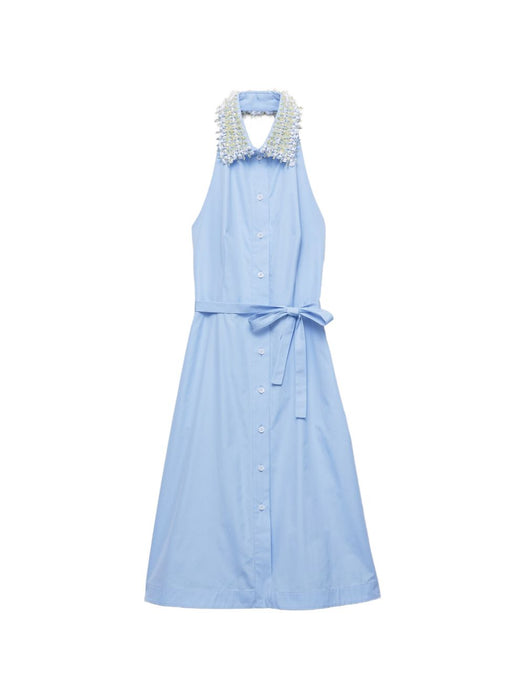 Embroidered poplin Shirt Dress P3S56R S OOO 1XV2F0012 PRADA 
