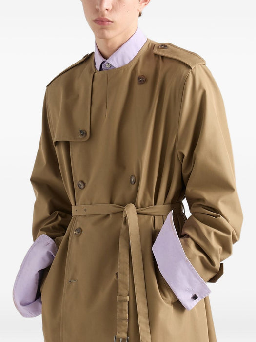 Cotton blend coat<BR/> SGD214 S OOO 199TF0572 PRADA 