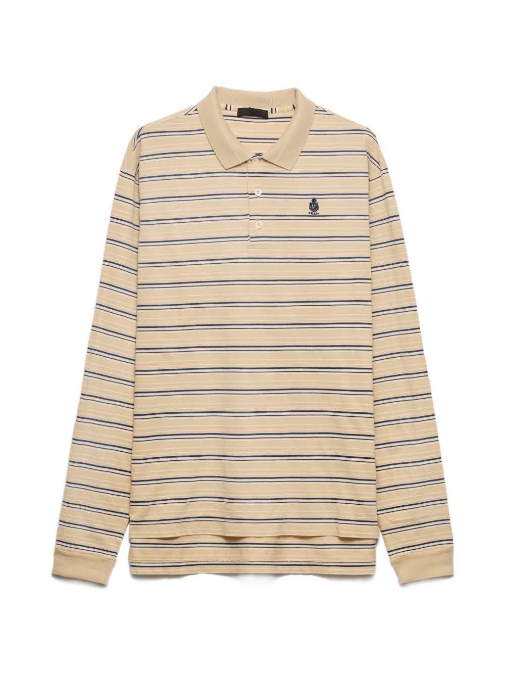 Striped Cotton Pique Polo Shirt UJL40D SOOO 19SJF05HE PRADA 