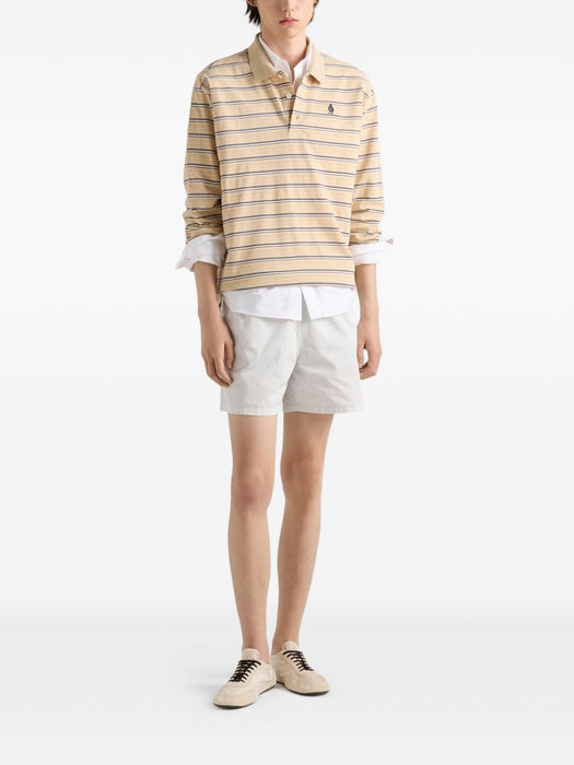 Striped Cotton Pique Polo Shirt UJL40D SOOO 19SJF05HE PRADA 