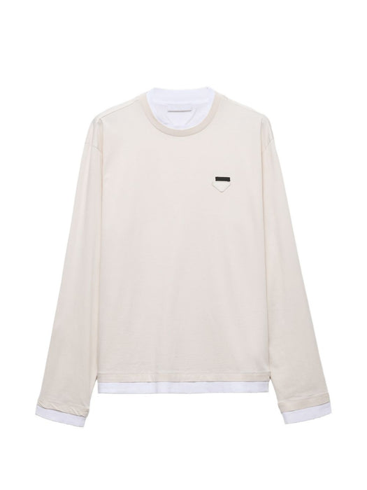 Double layer T-shirt UJL73B S WM1 11CDF0P40 PRADA 