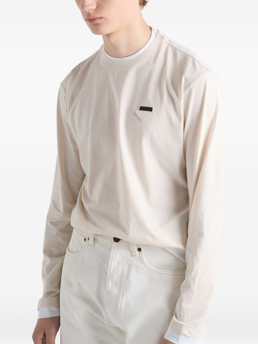 Double layer T-shirt UJL73B S WM1 11CDF0P40 PRADA 