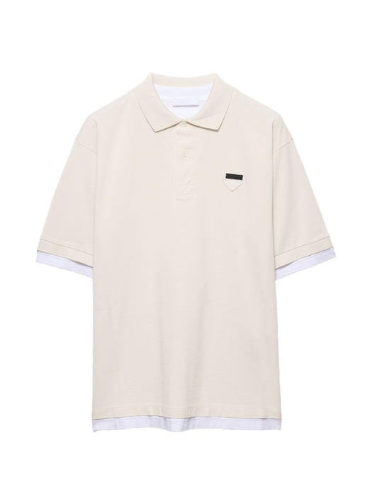 Cotton Polo Shirt UJN911 S WM1 1868F0P40 PRADA 