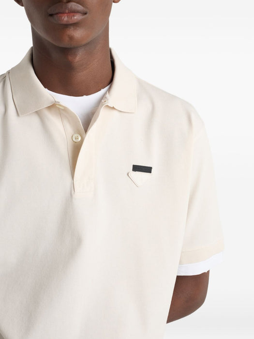 Cotton Polo Shirt UJN911 S WM1 1868F0P40 PRADA 