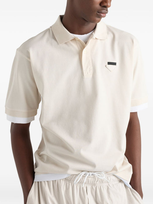 Cotton Polo Shirt UJN911 S WM1 1868F0P40 PRADA 
