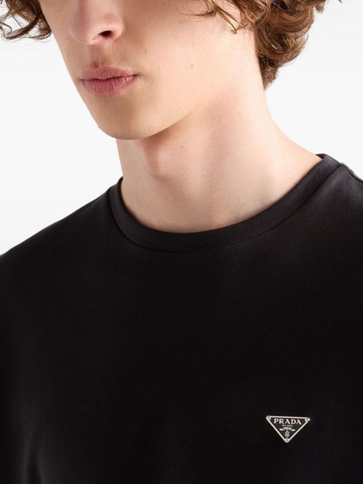 Logo-plaque T-shirt UJN954 S OOO 240F0002 PRADA 