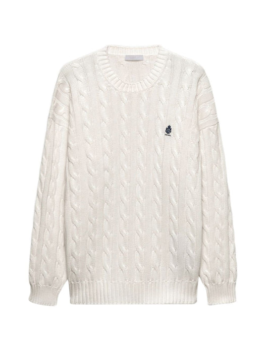Cotton crew-neck sweater UMF304 SOOO 19VLF0009 PRADA 