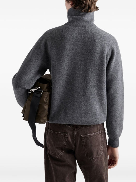 Wool and cashmere polo sweater UMF398 S OOO 6242F0480 PRADA 
