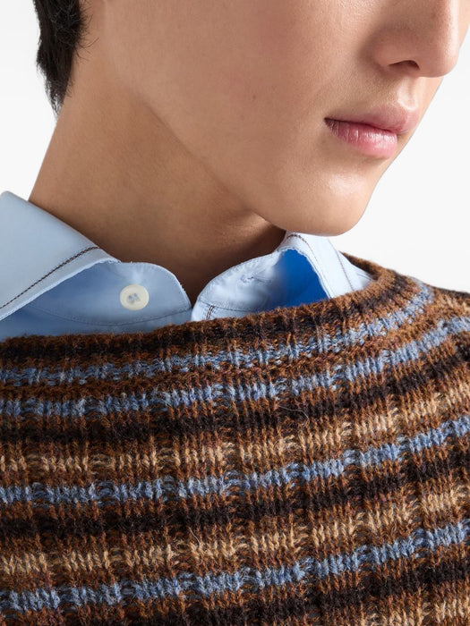 Shetland wool boat neck sweater UMF417 S OOO 6252F0033 PRADA 