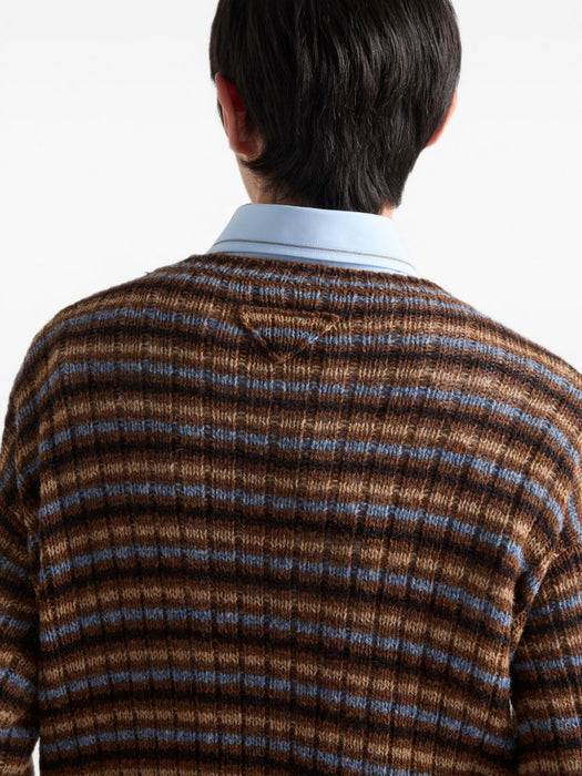 Shetland wool boat neck sweater UMF417 S OOO 6252F0033 PRADA 