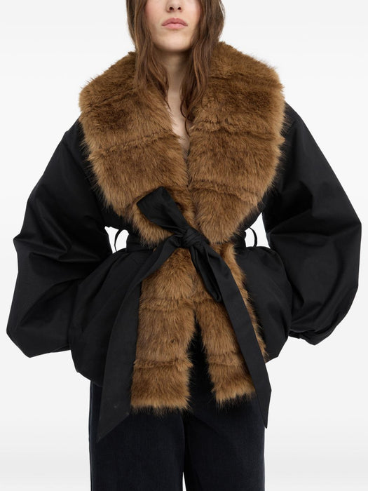 Faux-fur collar jacket 115145100  ROTATE 
