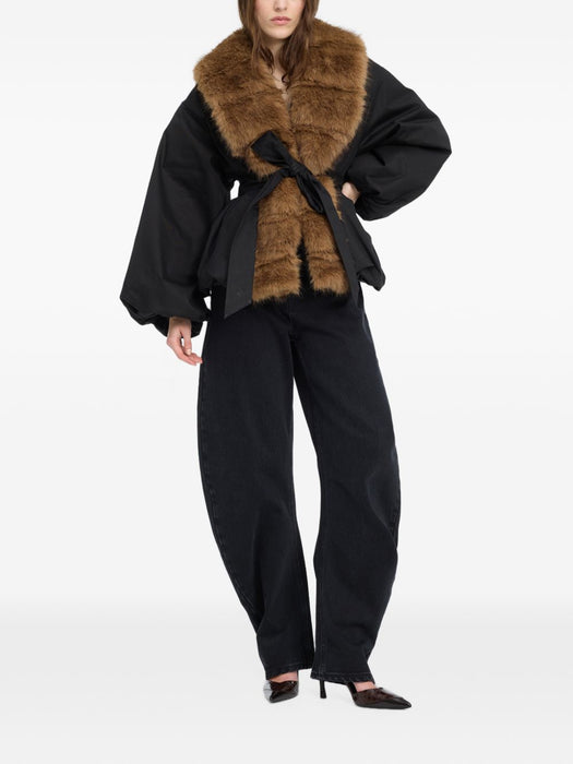 Faux-fur collar jacket 115145100  ROTATE 