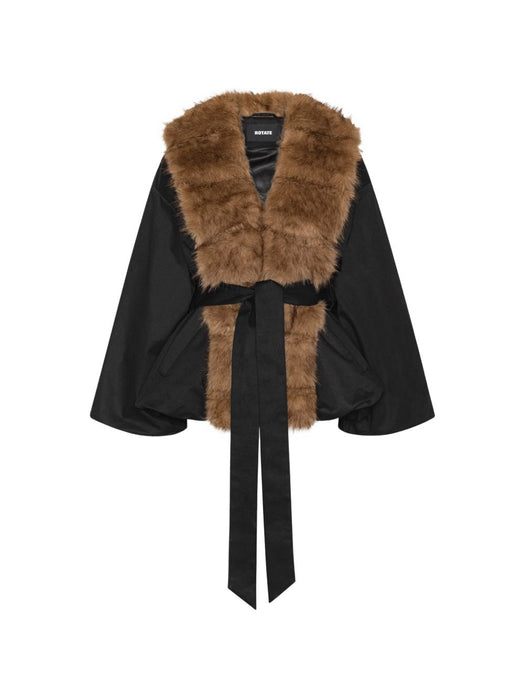 Faux-fur collar jacket 115145100  ROTATE 