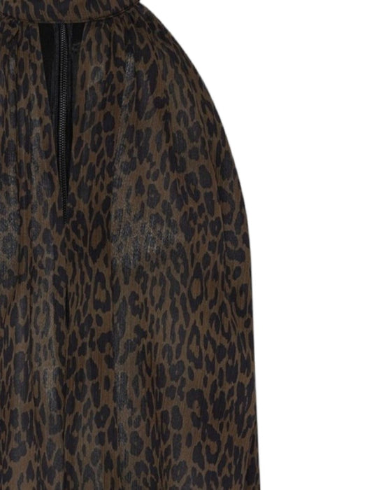 Leopard-print halterneck top 1152383088  ROTATE 