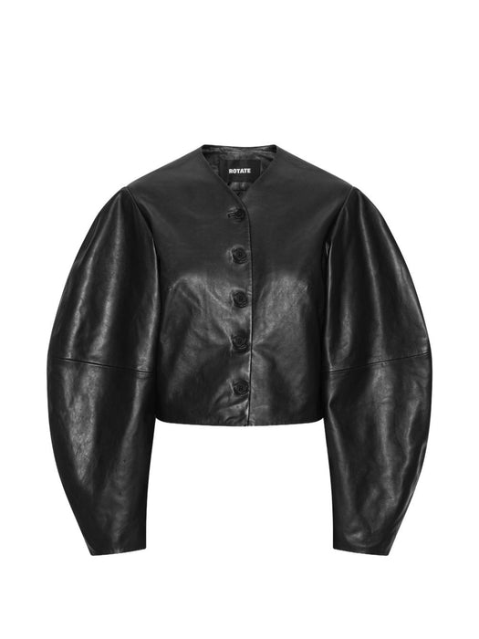 Button leather jacket 116172100  ROTATE 